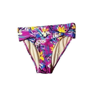 New Swimsuits for All Floral High Waisted Swim Bottom Size 10